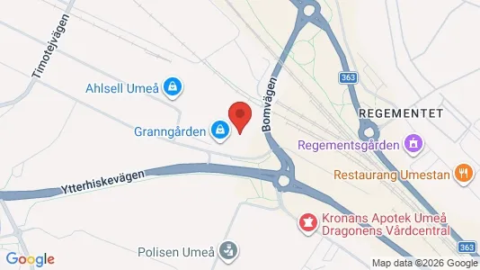 Kontorslokaler att hyra i Umeå - Bild från Google Street View