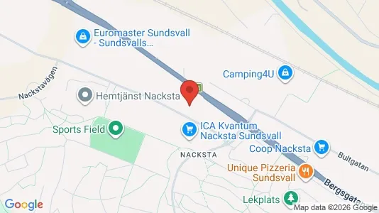 Industrilokaler att hyra i Sundsvall - Bild från Google Street View