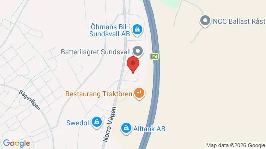 Kontorslokaler att hyra i Sundsvall - Bild från Google Street View
