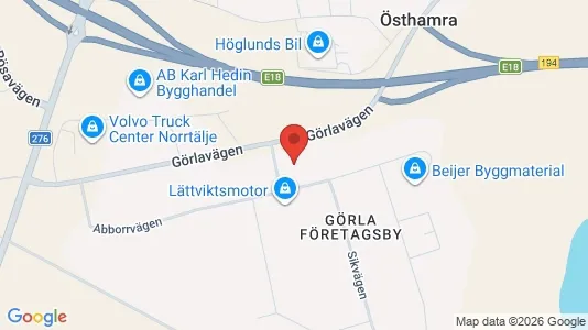Kontorslokaler att hyra i Norrtälje - Bild från Google Street View
