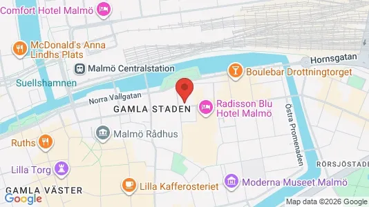 Kontorslokaler att hyra i Malmö Centrum - Bild från Google Street View
