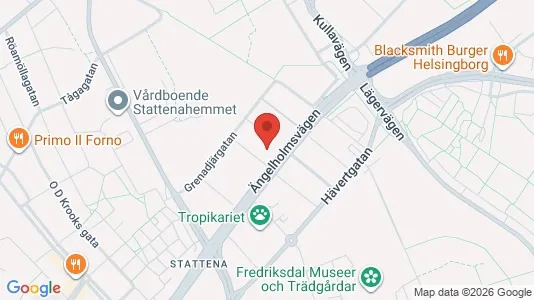 Kontorslokaler att hyra i Helsingborg - kort over placeringen