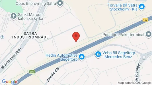 Kontorslokaler att hyra i Söderort - kort over placeringen