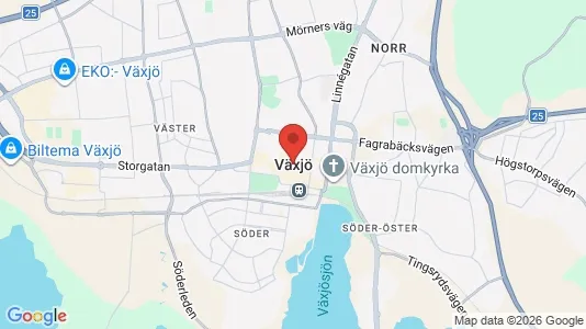 Butikslokaler att hyra i Växjö - Bild från Google Street View