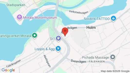 Kontorslokaler att hyra i Motala - Bild från Google Street View