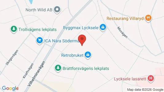 Kontorslokaler att hyra i Lycksele - Bild från Google Street View