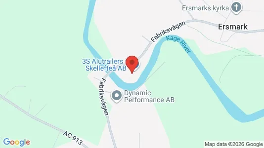 Kontorslokaler att hyra i Skellefteå - kort over placeringen