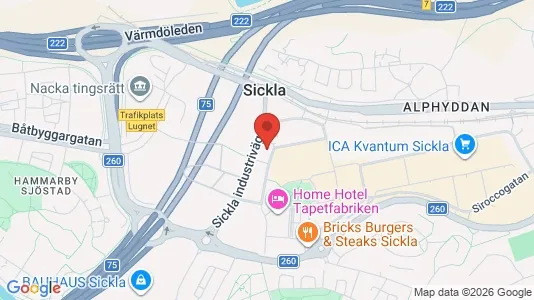 Kontorslokaler att hyra i Nacka - Bild från Google Street View