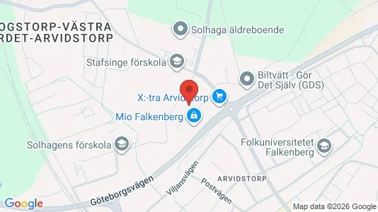 Kontorslokaler att hyra i Falkenberg - Bild från Google Street View