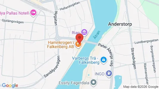 Kontorslokaler att hyra i Falkenberg - Bild från Google Street View
