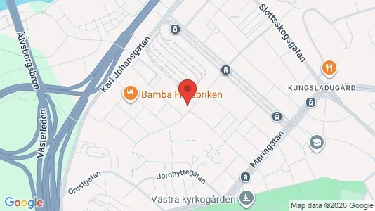 Kontorslokaler att hyra i Majorna-Linné - kort over placeringen