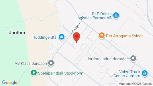 Industrilokaler att hyra i Haninge - kort over placeringen