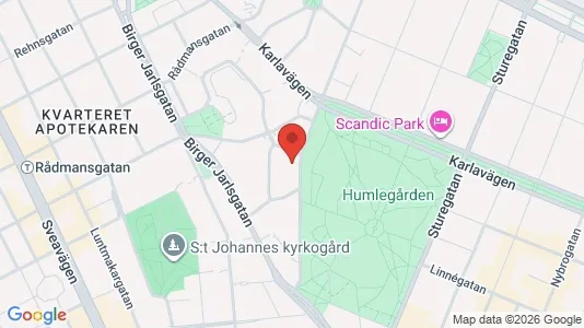 Kontorslokaler att hyra i Östermalm - kort over placeringen