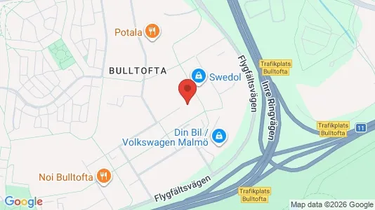 Kontorslokaler att hyra i Malmö Centrum - kort over placeringen