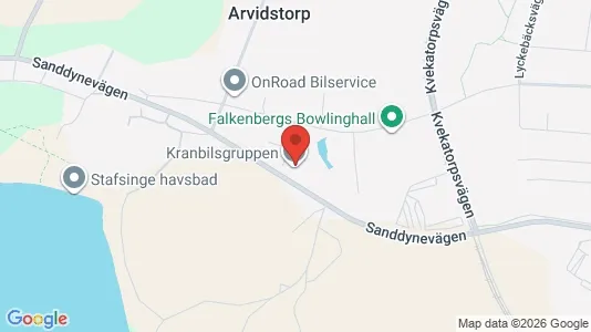 Kontorslokaler att hyra i Falkenberg - Bild från Google Street View