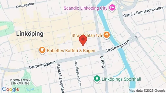 Kontorslokaler att hyra i Linköping - kort over placeringen