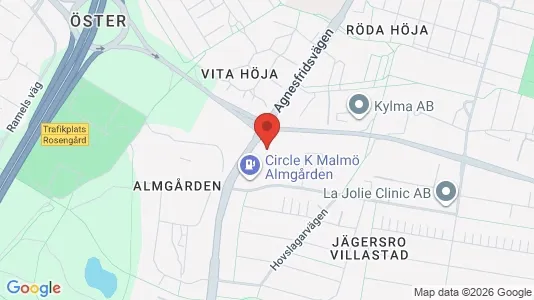 Kontorslokaler att hyra i Husie - Bild från Google Street View