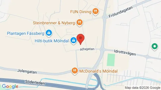 Kontorslokaler att hyra i Mölndal - Bild från Google Street View