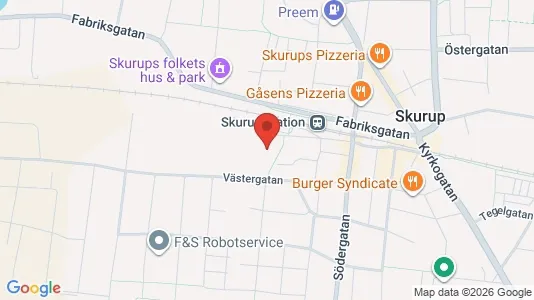 Kontorslokaler att hyra i Skurup - Bild från Google Street View