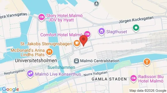 Kontorslokaler att hyra i Malmö Centrum - Bild från Google Street View