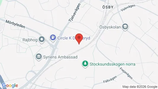 Kontorslokaler att hyra i Danderyd - kort over placeringen
