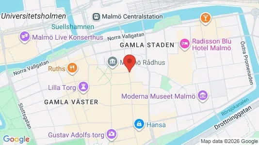 Kontorslokaler att hyra i Malmö Centrum - Bild från Google Street View