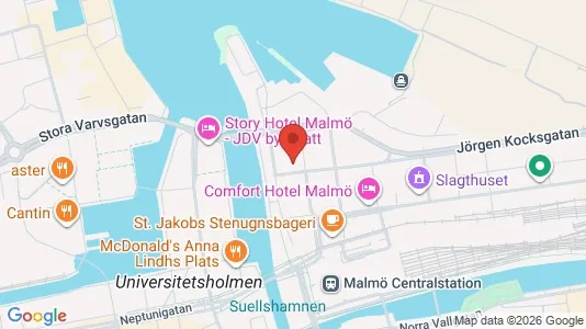 Kontorslokaler att hyra i Malmö Centrum - Bild från Google Street View