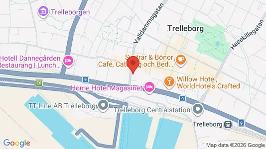 Kontorslokaler att hyra i Trelleborg - kort over placeringen