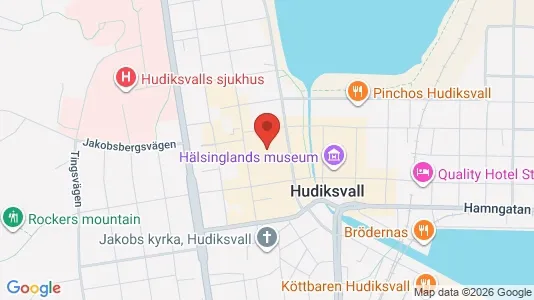 Kontorslokaler att hyra i Hudiksvall - Bild från Google Street View