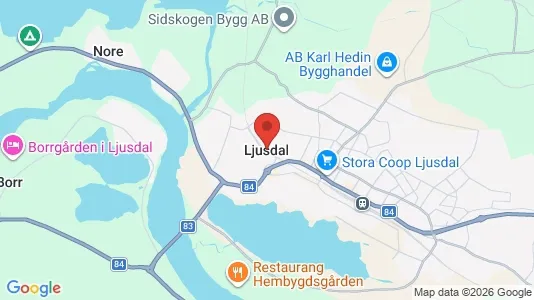 Kontorslokaler att hyra i Ljusdal - Bild från Google Street View