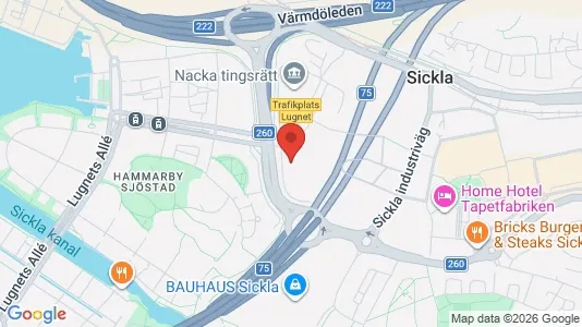 Kontorslokaler att hyra i Nacka - Bild från Google Street View