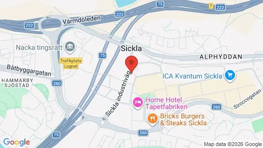 Kontorslokaler att hyra i Nacka - Bild från Google Street View