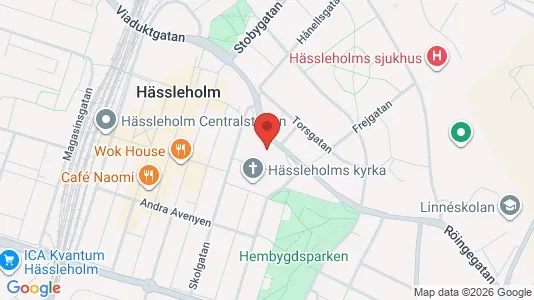 Kontorslokaler att hyra i Hässleholm - Bild från Google Street View