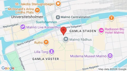 Kontorslokaler att hyra i Malmö Centrum - Bild från Google Street View