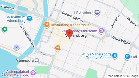 Kontorslokaler att hyra i Vänersborg - Bild från Google Street View