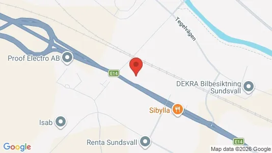Kontorslokaler att hyra i Sundsvall - Bild från Google Street View