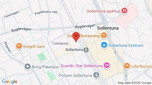 Kontorslokaler att hyra i Sollentuna - kort over placeringen