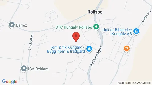 Kontorslokaler att hyra i Kungälv - Bild från Google Street View