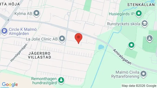 Kontorslokaler att hyra i Husie - Bild från Google Street View