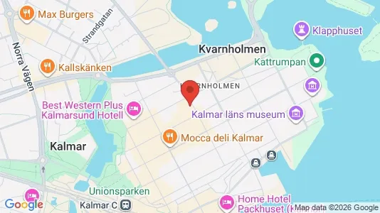 Kontorslokaler att hyra i Kalmar - kort over placeringen