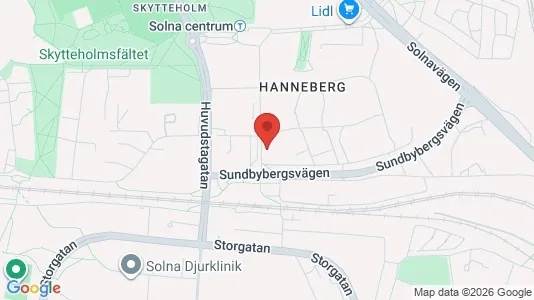 Kontorslokaler att hyra i Solna - Bild från Google Street View