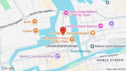 Kontorslokaler att hyra i Malmö Centrum - Bild från Google Street View