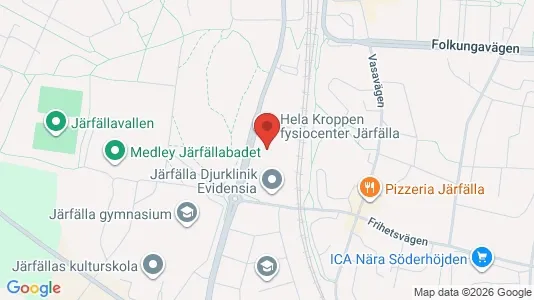 Kontorslokaler att hyra i Järfälla - kort over placeringen