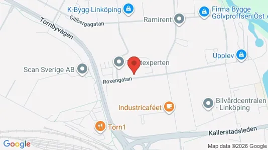 Kontorslokaler att hyra i Linköping - kort over placeringen