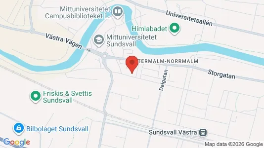 Kontorslokaler att hyra i Sundsvall - Bild från Google Street View