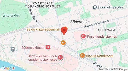 Kontorslokaler att hyra i Södermalm - kort over placeringen
