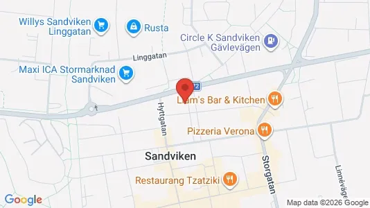 Kontorslokaler att hyra i Sandviken - Bild från Google Street View