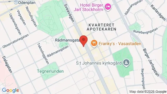Kontorslokaler att hyra i Vasastan - Bild från Google Street View
