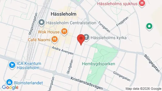Kontorslokaler att hyra i Hässleholm - Bild från Google Street View