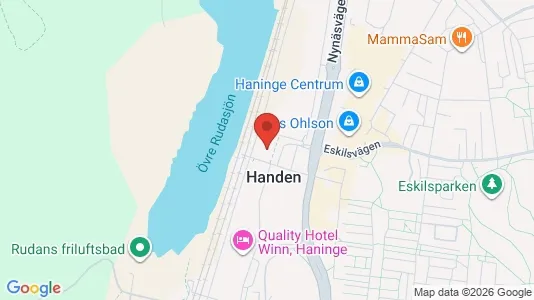 Kontorslokaler att hyra i Haninge - kort over placeringen
